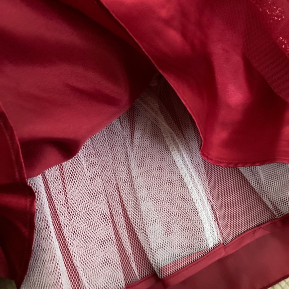Glittery Jona Michelle Kids Red Dress - Picture 11 of 12